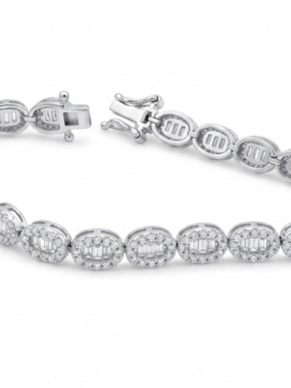 925 silver lady fancy bracelet 7" /a6